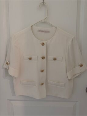 GOELIA White Acetate Blazer